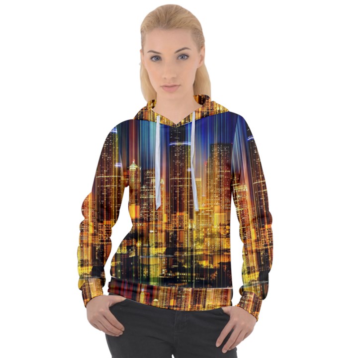 Skyline-light-rays-gloss-upgrade Women s Overhead Hoodie