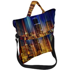 Skyline-light-rays-gloss-upgrade Fold Over Handle Tote Bag