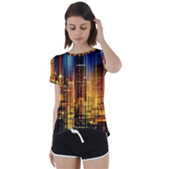 Skyline-light-rays-gloss-upgrade Short Sleeve Foldover Tee