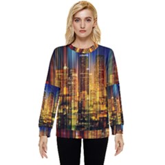 Skyline-light-rays-gloss-upgrade Hidden Pocket Sweatshirt by Jancukart