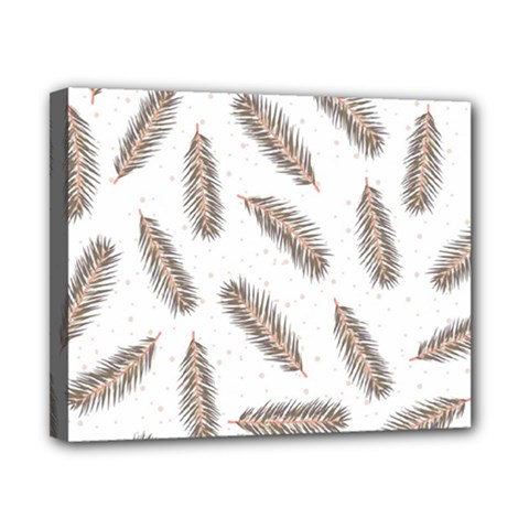 Christmas-seamless-pattern-with-gold-fir-branches Canvas 10  X 8  (stretched) by nate14shop