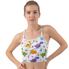 Dinosaurs-seamless-pattern-kids 003 Mini Tank Bikini Top by nate14shop