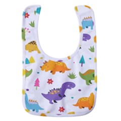 Dinosaurs-seamless-pattern-kids 003 Baby Bib by nate14shop