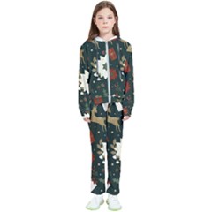 Hand Drawn Christmas Pattern Design Kids  Tracksuit by nate14shop