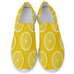 Lemon-fruits-slice-seamless-pattern Men s Slip On Sneakers by nate14shop