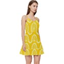 Lemon-fruits-slice-seamless-pattern Short Frill Dress View3