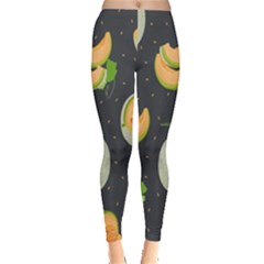 Melon-whole-slice-seamless-pattern Leggings  by nate14shop