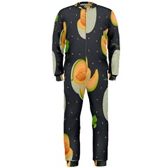 Melon-whole-slice-seamless-pattern Onepiece Jumpsuit (men) by nate14shop