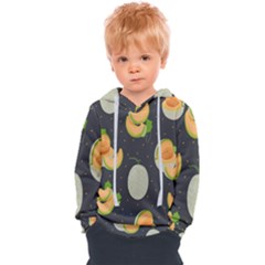 Melon-whole-slice-seamless-pattern Kids  Overhead Hoodie by nate14shop