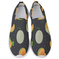 Melon-whole-slice-seamless-pattern Men s Slip On Sneakers by nate14shop