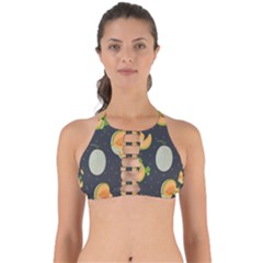 Melon-whole-slice-seamless-pattern Perfectly Cut Out Bikini Top by nate14shop