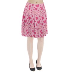 Scattered-love-cherry-blossom-background-seamless-pattern Pleated Skirt by nate14shop