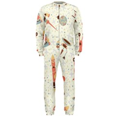 Seamless-background-with-spaceships-stars Onepiece Jumpsuit (men) by nate14shop