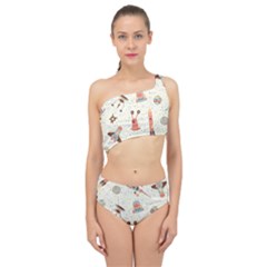 Seamless-background-with-spaceships-stars Spliced Up Two Piece Swimsuit by nate14shop