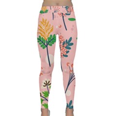 Seamless-floral-pattern 001 Classic Yoga Leggings by nate14shop