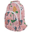 Seamless-floral-pattern 001 Rounded Multi Pocket Backpack View1