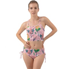 Seamless-floral-pattern 001 Mini Tank Bikini Set by nate14shop