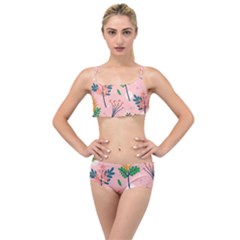 Seamless-floral-pattern 001 Layered Top Bikini Set by nate14shop