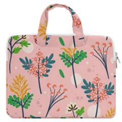 Seamless-floral-pattern 001 Macbook Pro 16  Double Pocket Laptop Bag  by nate14shop