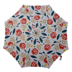 Seamless-floral-pattern Hook Handle Umbrellas (large) by nate14shop