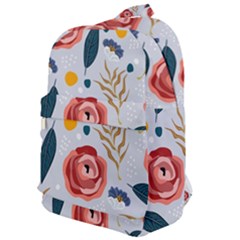 Seamless-floral-pattern Classic Backpack by nate14shop