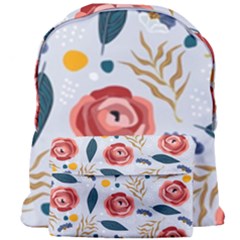 Seamless-floral-pattern Giant Full Print Backpack by nate14shop