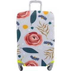 Seamless-floral-pattern Luggage Cover (large) by nate14shop