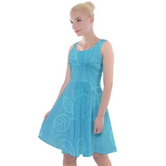 Seamless-pattern Knee Length Skater Dress