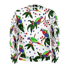 Seamless-pattern-with-parrot Men s Sweatshirt by nate14shop