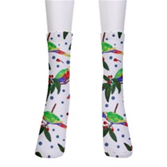 Seamless-pattern-with-parrot Crew Socks