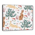 Seamless-pattern-with-rabbit Canvas 20  x 16  (Stretched) View1