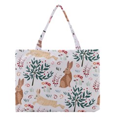 Seamless-pattern-with-rabbit Medium Tote Bag