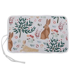 Seamless-pattern-with-rabbit Pen Storage Case (l) by nate14shop