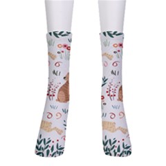 Seamless-pattern-with-rabbit Crew Socks by nate14shop