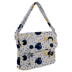 Seamless-pattern-with-spaceships-stars 002 Buckle Messenger Bag