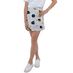 Seamless-pattern-with-spaceships-stars 002 Kids  Tennis Skirt by nate14shop