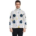 Seamless-pattern-with-spaceships-stars 002 Men s Bomber Jacket View1