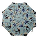 Tropical-leaves-seamless-pattern-with-monkey Hook Handle Umbrellas (Large) View1