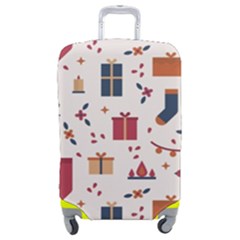 Christmas-gifts-socks-pattern Luggage Cover (medium) by nate14shop