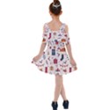 Christmas-gifts-socks-pattern Kids  Shoulder Cutout Chiffon Dress View2