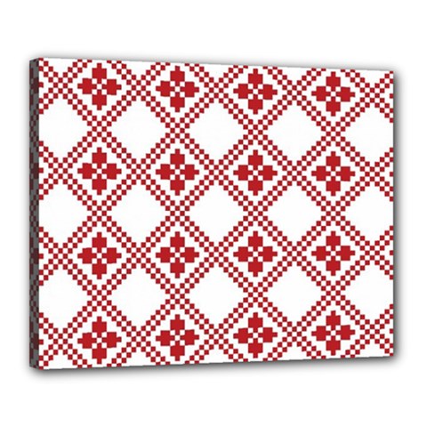 Christmas-pattern-design Canvas 20  X 16  (stretched) by nate14shop