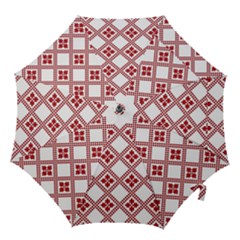 Christmas-pattern-design Hook Handle Umbrellas (medium)