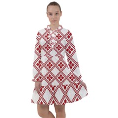 Christmas-pattern-design All Frills Chiffon Dress by nate14shop