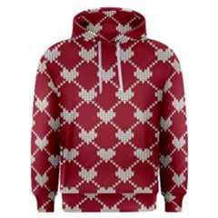 Christmas-seamless-knitted-pattern-background Men s Overhead Hoodie by nate14shop