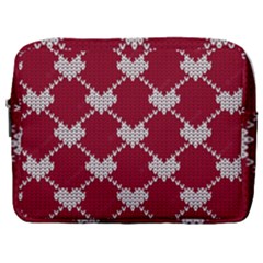 Christmas-seamless-knitted-pattern-background Make Up Pouch (large)