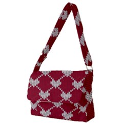 Christmas-seamless-knitted-pattern-background Full Print Messenger Bag (s)