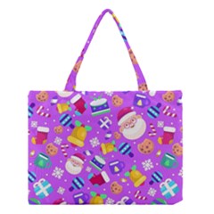 Flat-christmas-pattern-design Medium Tote Bag