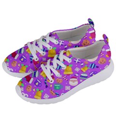 Flat-christmas-pattern-design Women s Lightweight Sports Shoes by nate14shop