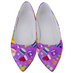 Flat-christmas-pattern-design Women s Low Heels by nate14shop