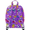 Flat-christmas-pattern-design Zip Up Backpack View3